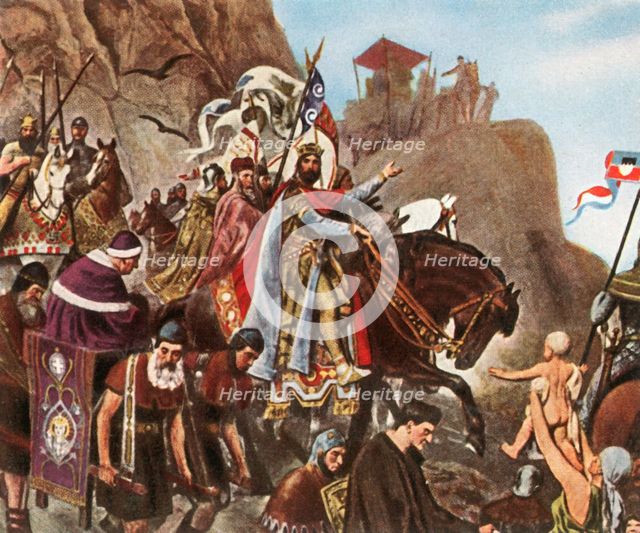 Return of Henry III from his first journey to Rome, (1936). Creator: Unknown.