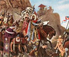 Return of Henry III from his first journey to Rome, (1936). Creator: Unknown