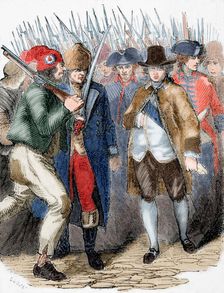 Return of Louis XVI to Paris after his arrest at Varennes...25 June 1791, (1851). Creator: Dupre
