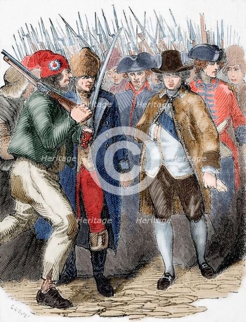 Return of Louis XVI to Paris after his arrest at Varennes...25 June 1791, (1851).  Creator: Dupre.
