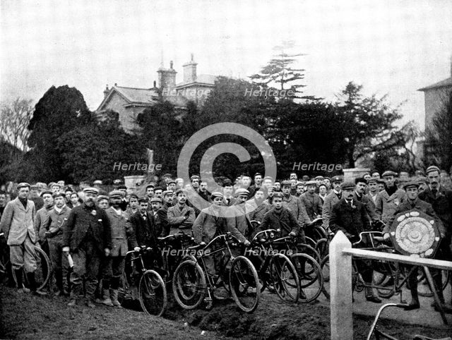 Return of the Anchor Shield...by the winner, Mr. A. E. Walters,...Polytechnic Cycling Club, 1895. Creator: Unknown.