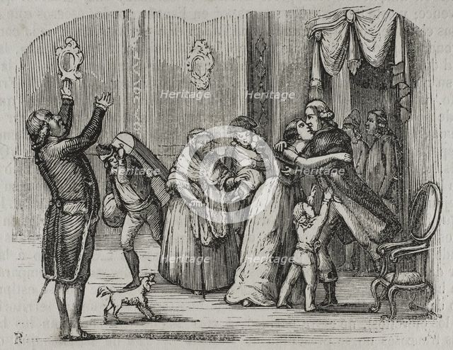 Return of the Basque emigrants, War of Roussillon, (1793-1795), 1851. Creator: Unknown.