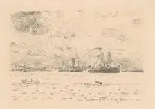 Return of the Fleet, 1918. Creator: Frederick Childe Hassam