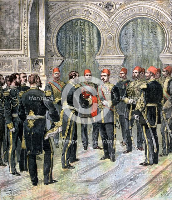 Return of the Grand Cordon of the Legion of Honour to the New Khedive of Egypt, 1892. Artist: Henri Meyer