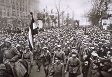 Return of the Guard from the War, Germany, December 1918. Creator: Unknown