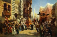 Return of the Holy Carpet from Mekka to Cairo 1876, (1965). Creator: Konstantin Makovsky