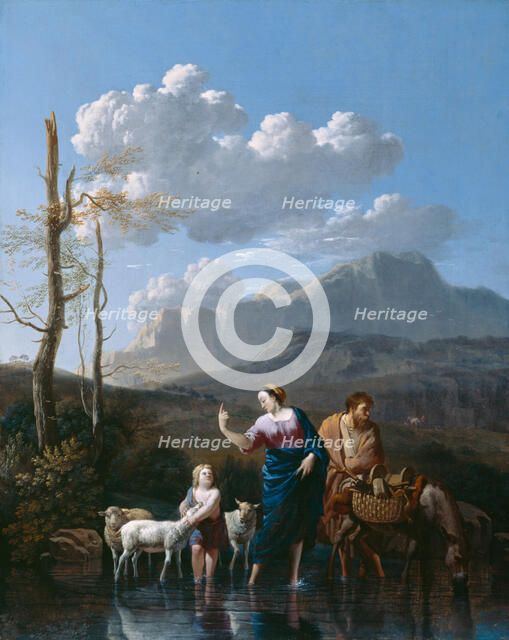 Return of the Holy Family from Egypt, 1662. Creator: Karel Du Jardin.