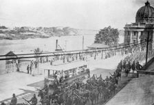 Return of the Light Horse, Custom's House, Brisbane, Queensland, 1919. Creator: Robert Augustus Henry L'Estrange