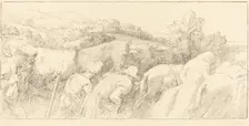 Return of the Peasants (Le retour des paysans). Creator: Alphonse Legros