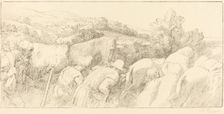 Return of the Peasants (Le retour des paysans). Creator: Alphonse Legros