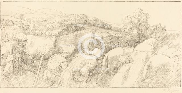 Return of the Peasants (Le retour des paysans). Creator: Alphonse Legros.