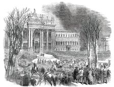 Return of the Pope to Rome - the Procession at the Church of San Giovanni, 1850. Creator: Unknown