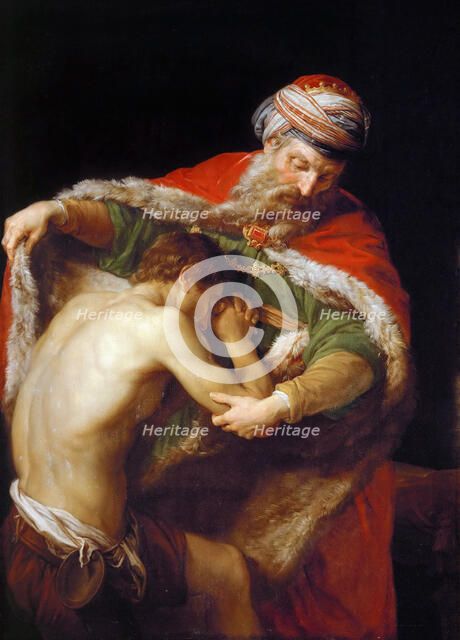 Return of the Prodigal Son, 1773. Artist: Batoni, Pompeo Girolamo (1708-1787)