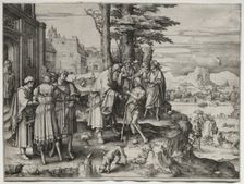 Return of the Prodigal Son, c. 1510. Creator: Lucas van Leyden (Dutch, 1494-1533)