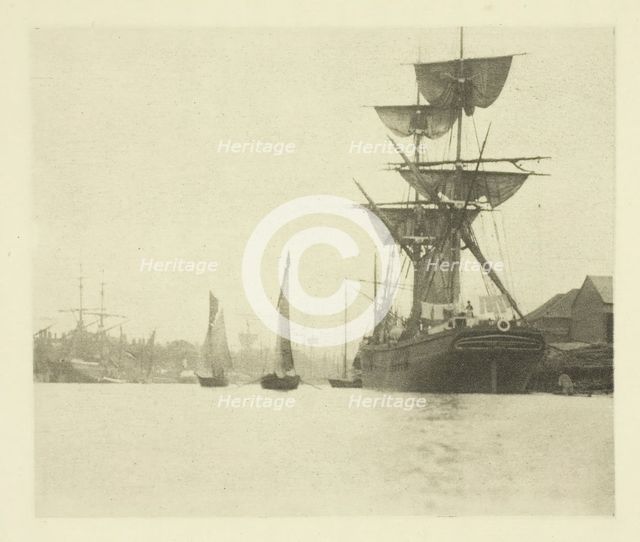 Return of the Shrimpers, 1887. Creator: Peter Henry Emerson.
