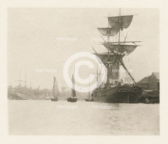 Return of the Shrimpers, 1887. Creators: Peter Henry Emerson, Walter L. Colls.