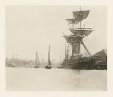 Return of the Shrimpers, 1887. Creators: Peter Henry Emerson, Walter L. Colls