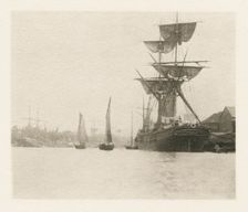 Return of the Shrimpers, 1887. Creators: Peter Henry Emerson, Walter L. Colls