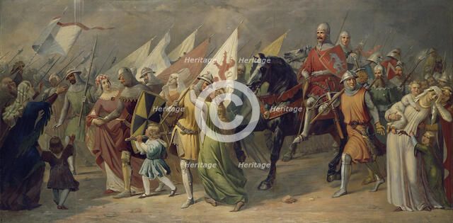 Return of Zurich Soldiers from the Battle of Dättwil, 1351, 1851.