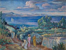 Return from a Swim, between 1909-1913. Creator: Jozef Pankiewicz