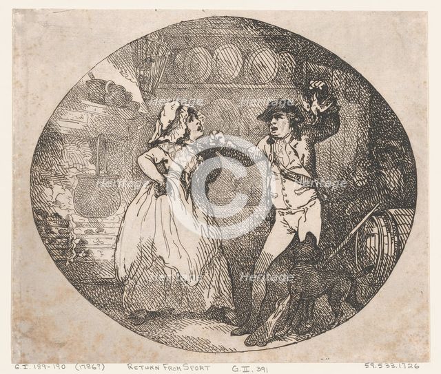 Return from Sport, 1786 (?)., 1786 (?). Creator: Thomas Rowlandson.