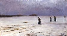 Return from the Funeral, 19th century. Creator: Modest Urgell