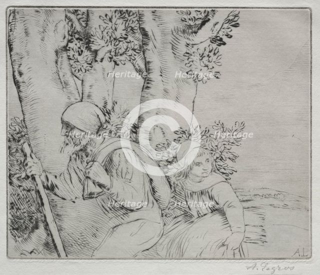 Return from the Field (Le Retour des Champs-2nd Plate). Creator: Alphonse Legros (French, 1837-1911).