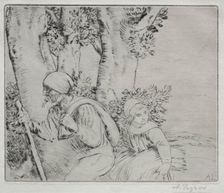 Return from the Field (Le Retour des Champs-2nd Plate). Creator: Alphonse Legros (French, 1837-1911)