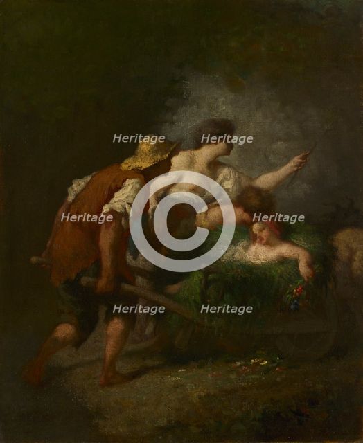 Return from the Fields, c. 1846-1847. Creator: Jean-François Millet (French, 1814-1875).