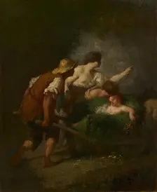 Return from the Fields, c. 1846-1847. Creator: Jean-François Millet (French, 1814-1875)