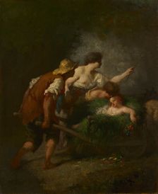 Return from the Fields, c. 1846-1847. Creator: Jean-François Millet (French, 1814-1875)