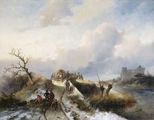 Return from the Hunt, c.1845. Creator: Charles Rochussen