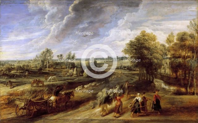 Return from the harvest , ca 1637. Creator: Rubens, Pieter Paul (1577-1640).