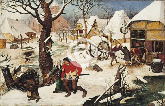 Return from the Inn. Artist: Brueghel, Pieter, the Younger (1564-1638)