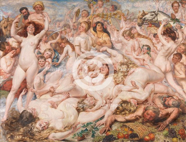 Return from the Vintage, 1903-1904. Creator: Auguste Leveque.