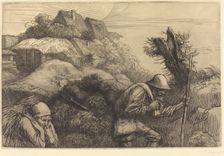 Return from the Woods (Le retour du bois). Creator: Alphonse Legros