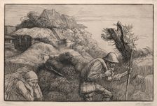 Return from the Woods (Le Retour du Bois). Creator: Alphonse Legros (French, 1837-1911)