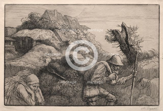 Return from the Woods (Le Retour du Bois). Creator: Alphonse Legros (French, 1837-1911).