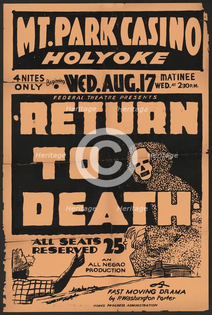 Return to Death, Holyoke, MA, 1938. Creator: Unknown.
