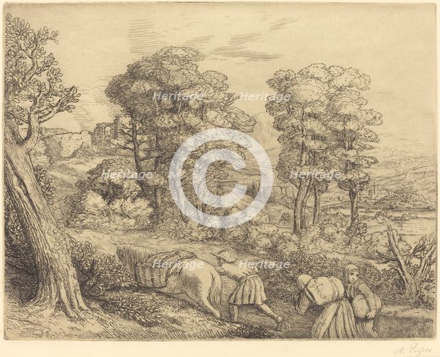 Return to the Farm (Le retour a la ferme). Creator: Alphonse Legros.
