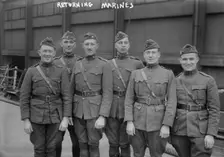 Returning marines, 1918 or 1919. Creator: Bain News Service