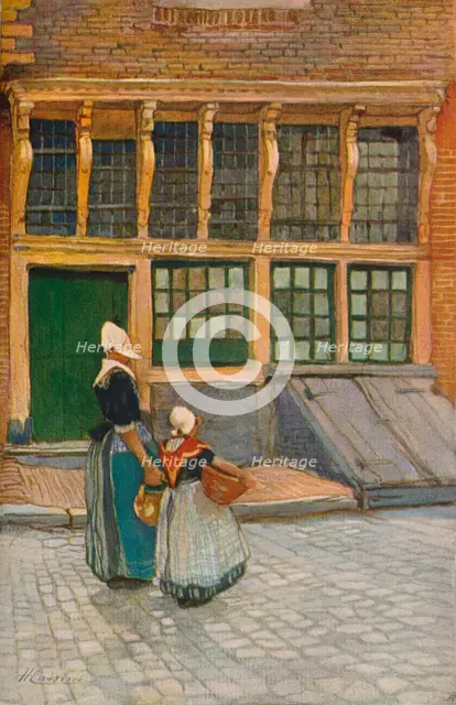 'Returning from Market',  c1902. Artist: Hendrick Cassiers.