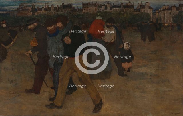 Returning from Work at Sunset, 1896. Creator: Henri Evenepoel.