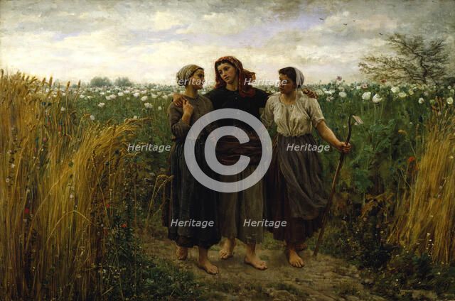 Returning from the Fields, 1871. Creator: Jules Breton.
