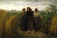 Returning from the Fields, 1871. Creator: Jules Breton