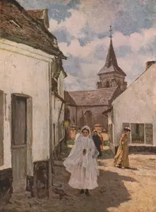 Returning from the First Communion late 19th-early 20th century, (c1930). Creator: James Charles