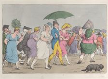Returning from the Review (Loyal Ducking), June 1800 (?)., June 1800 (?). Creator: Unknown