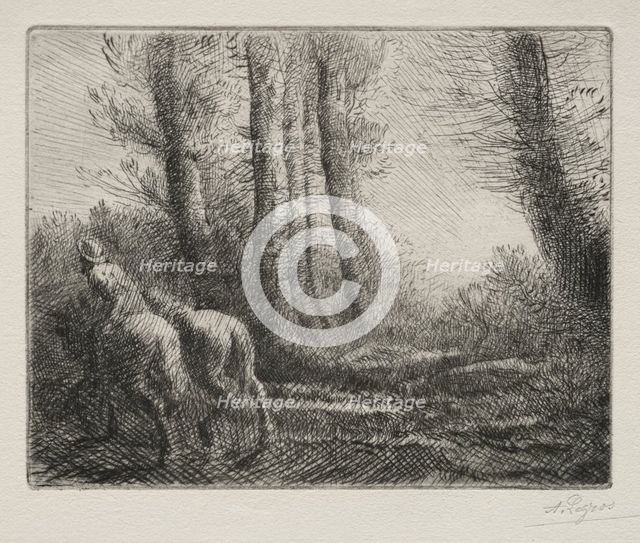 Returning from Tilling the Land. Creator: Alphonse Legros (French, 1837-1911).