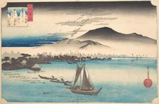 Returning Geese at Katada, ca. 1832., ca. 1832. Creator: Ando Hiroshige