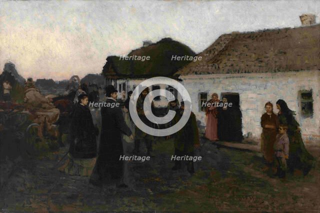 Returning Home, 1876-1877. Artist: Repin, Ilya Yefimovich (1844-1930)